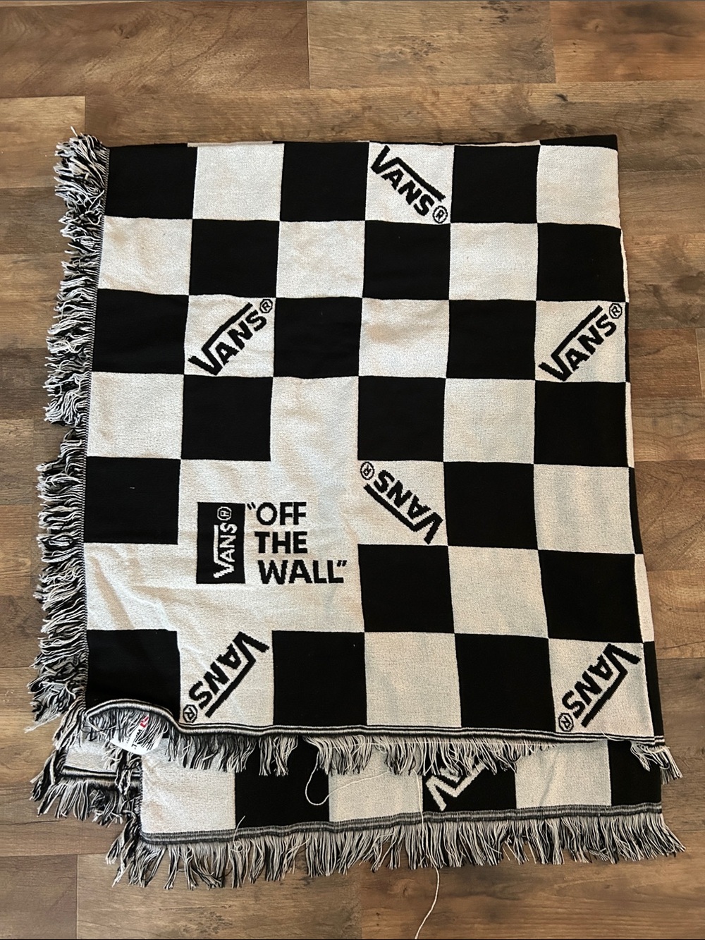 Vans Black and White Checkered 'Off The Wall' Blanket